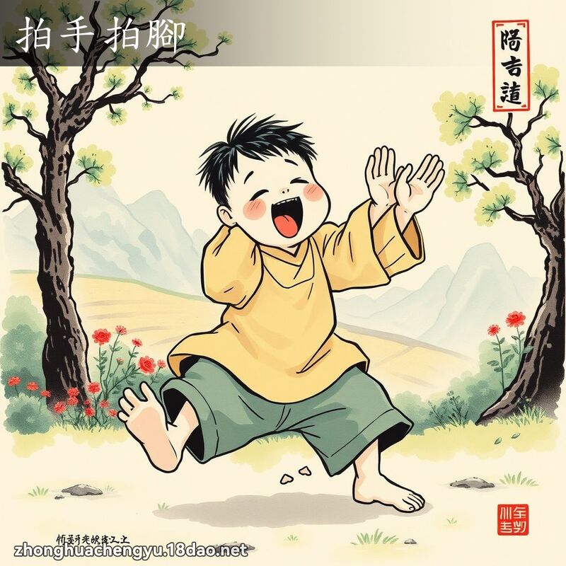 拍手拍腳 配图