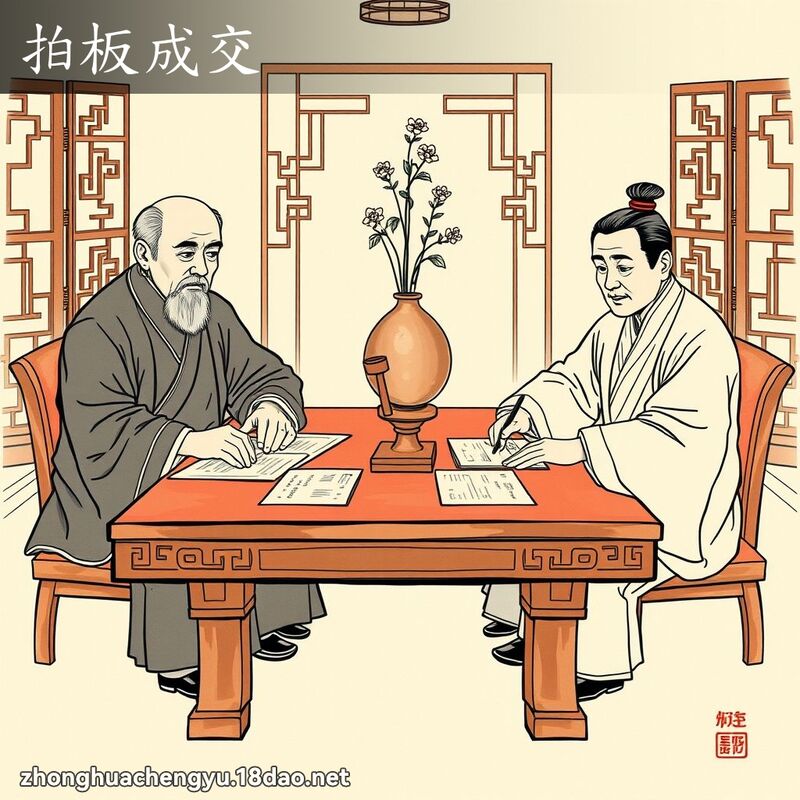 拍板成交 配图