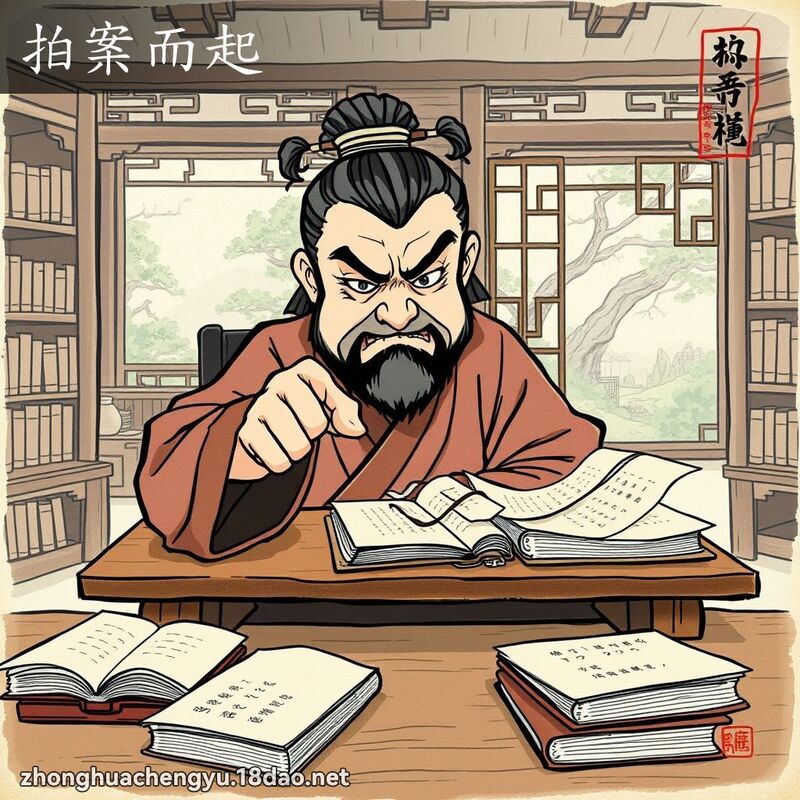 拍案而起 配图