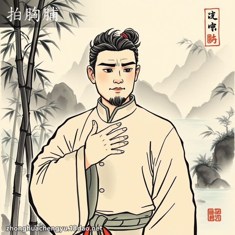 拍胸脯 配图