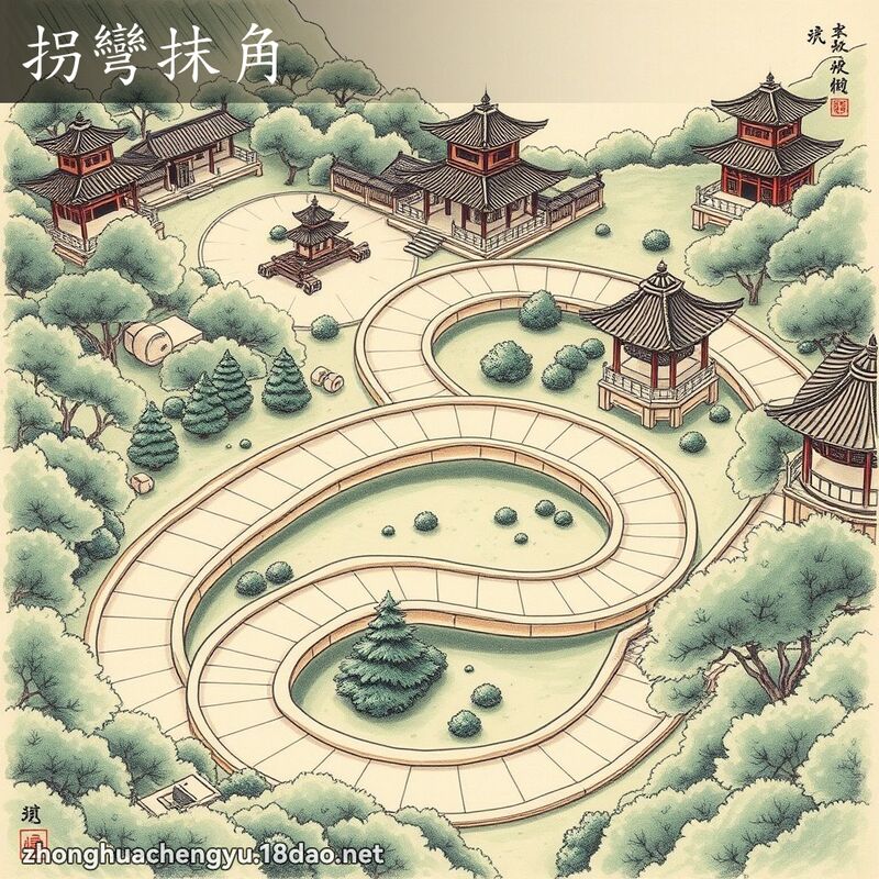 拐彎抹角 配图