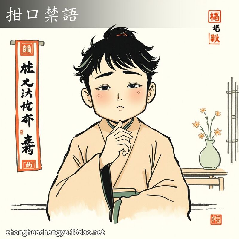 拑口禁語 配图
