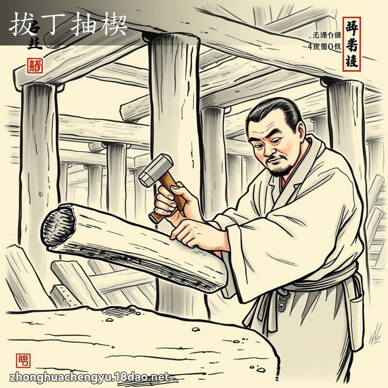 拔丁抽楔 配图