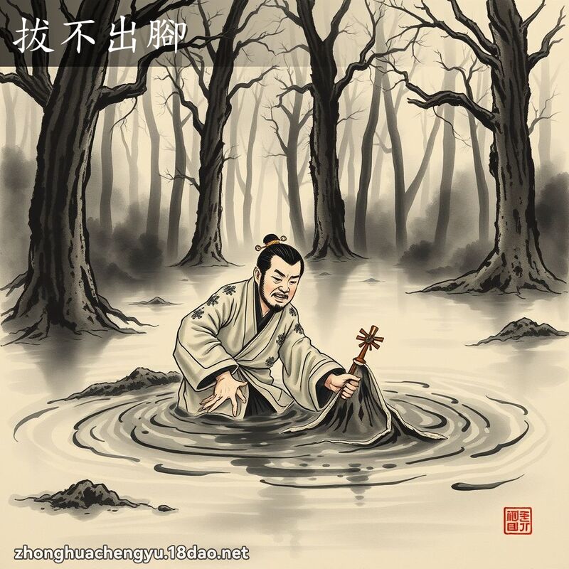 拔不出腳 配图