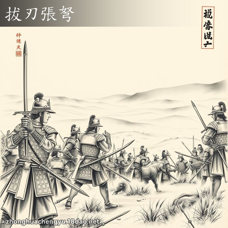 拔刃张弩 配图