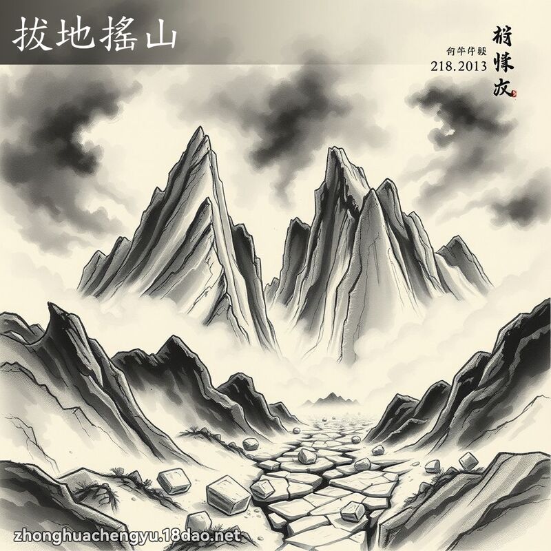 拔地摇山 配图