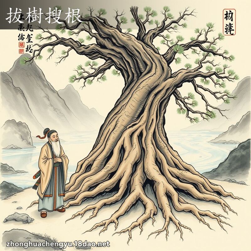 拔树搜根 配图