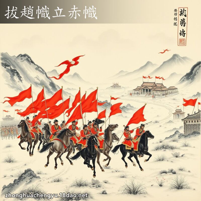 拔赵帜立赤帜 配图
