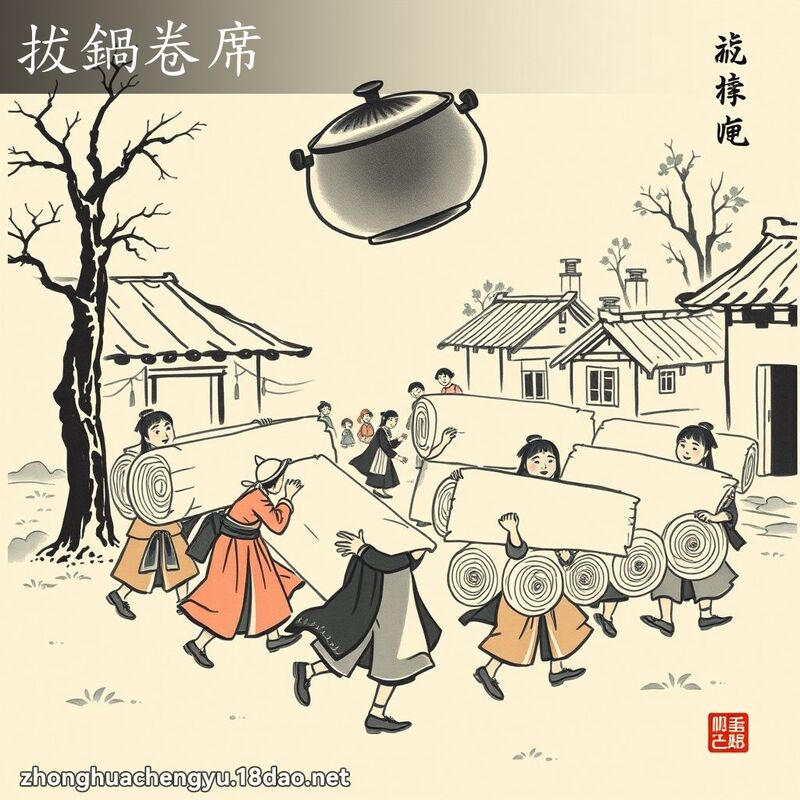 拔锅卷席 配图