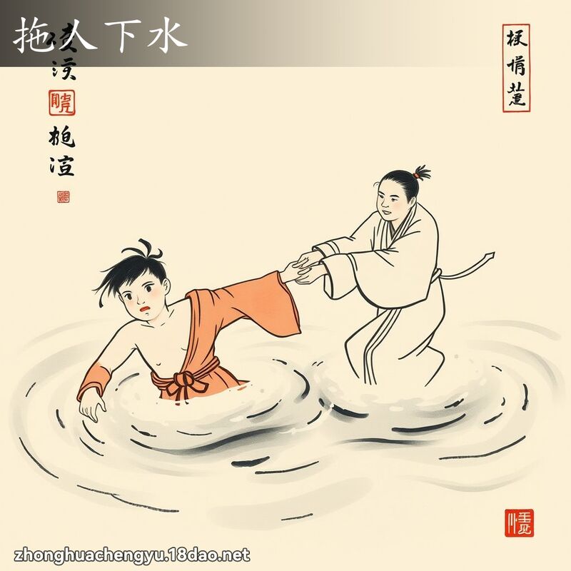 拖人下水 配图