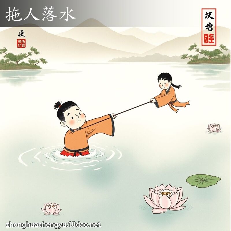 拖人落水 配图