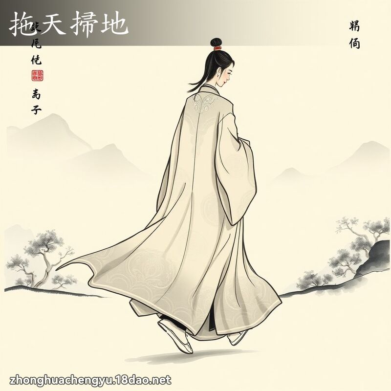 拖天扫地 配图