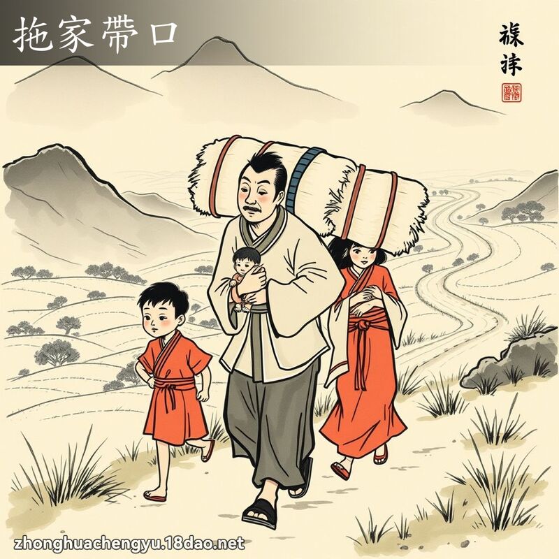 拖家带口 配图