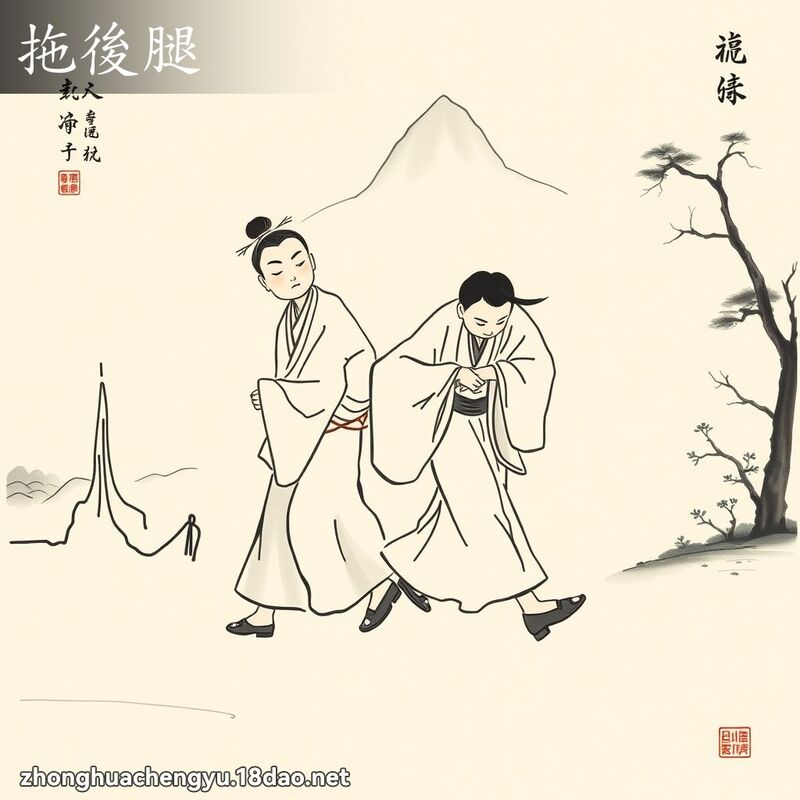 拖后腿 配图