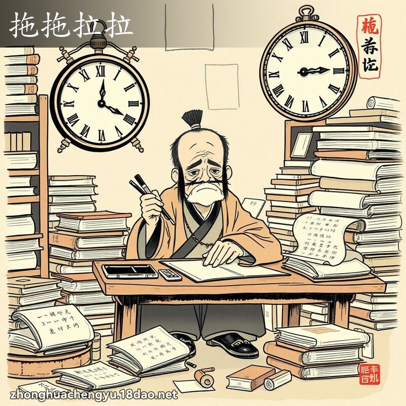 拖拖拉拉 配图