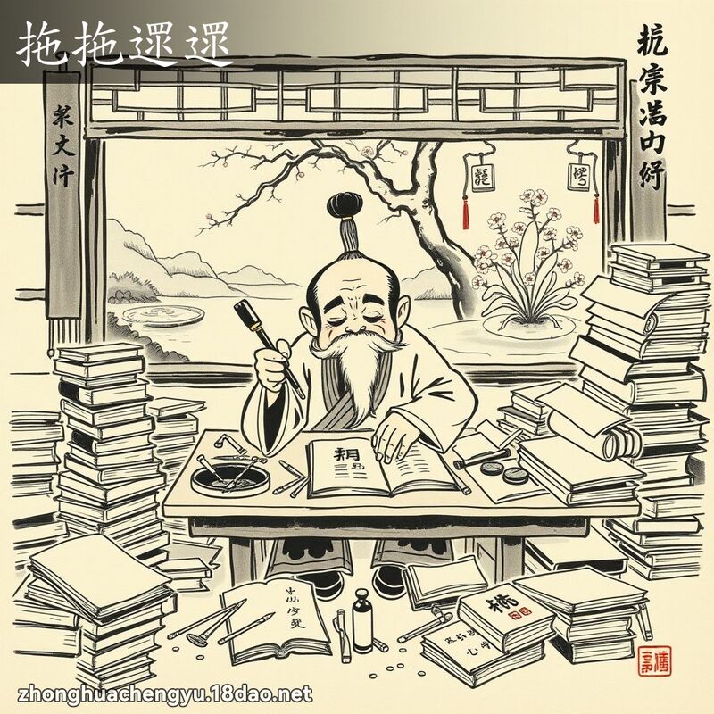 拖拖遝遝 配图