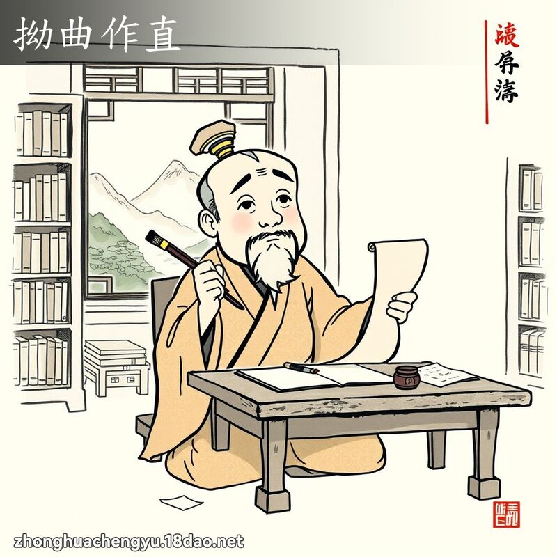 拗曲作直 配图