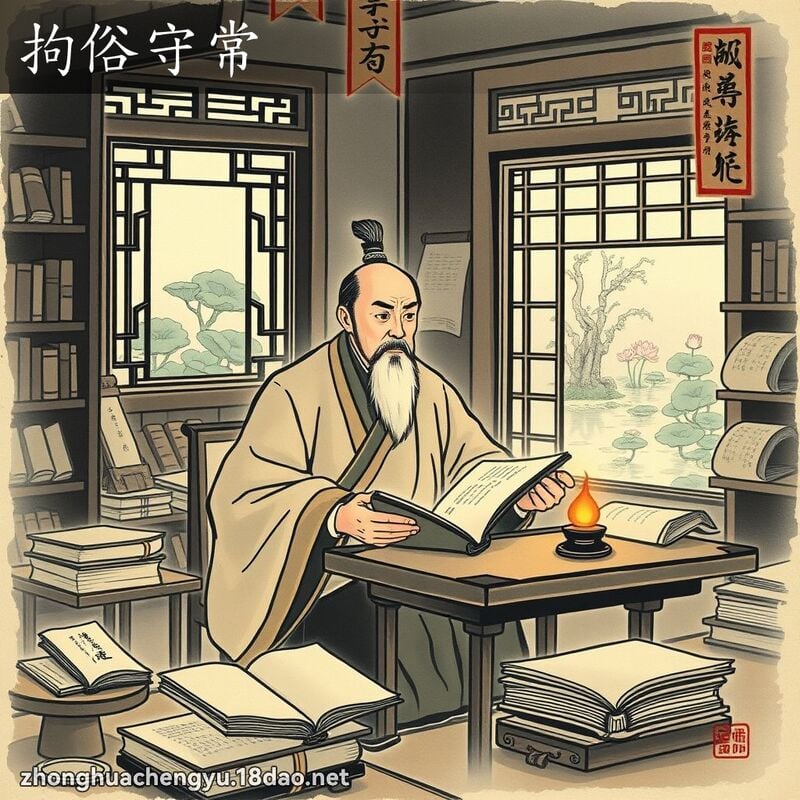 拘俗守常 配图