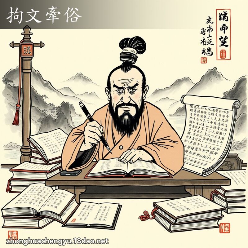 拘文牵俗 配图
