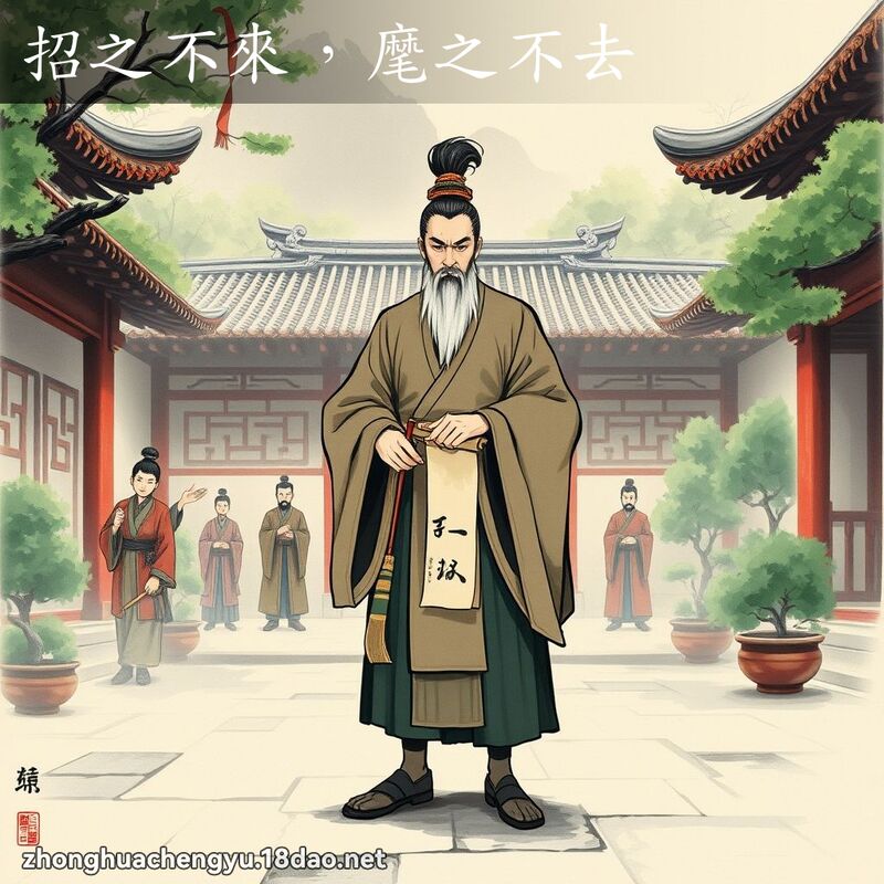 招之不来,麾之不去 配图