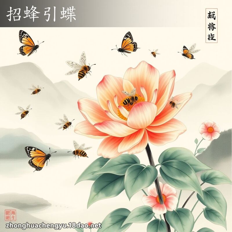 招蜂引蝶 配图