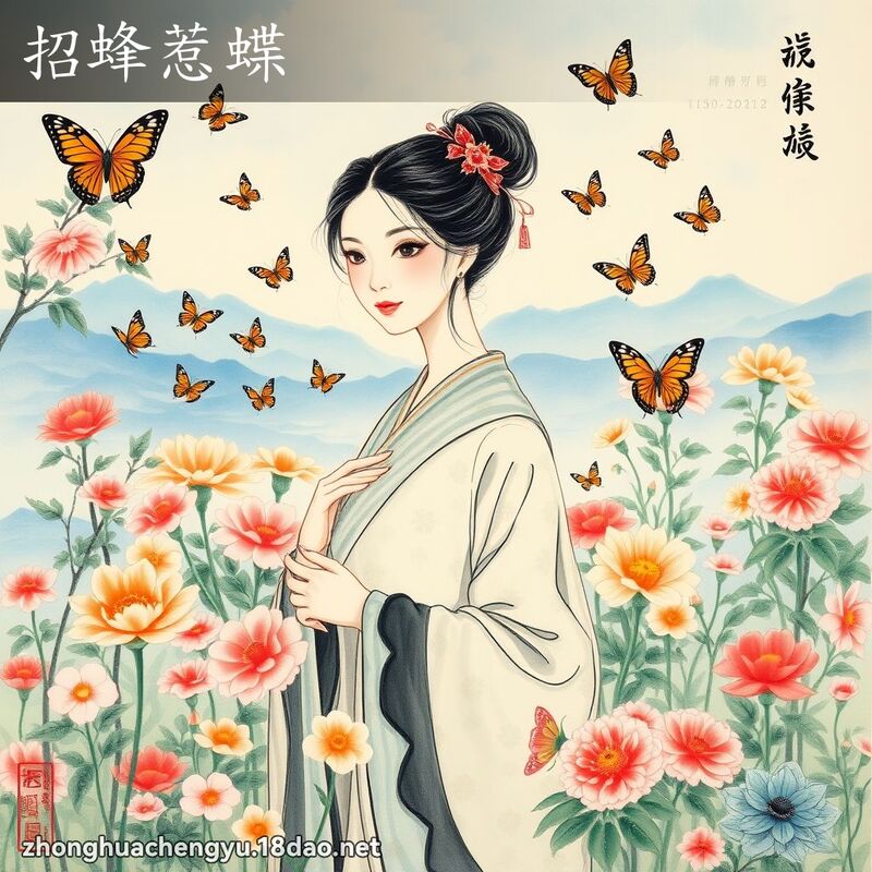 招蜂惹蝶 配图