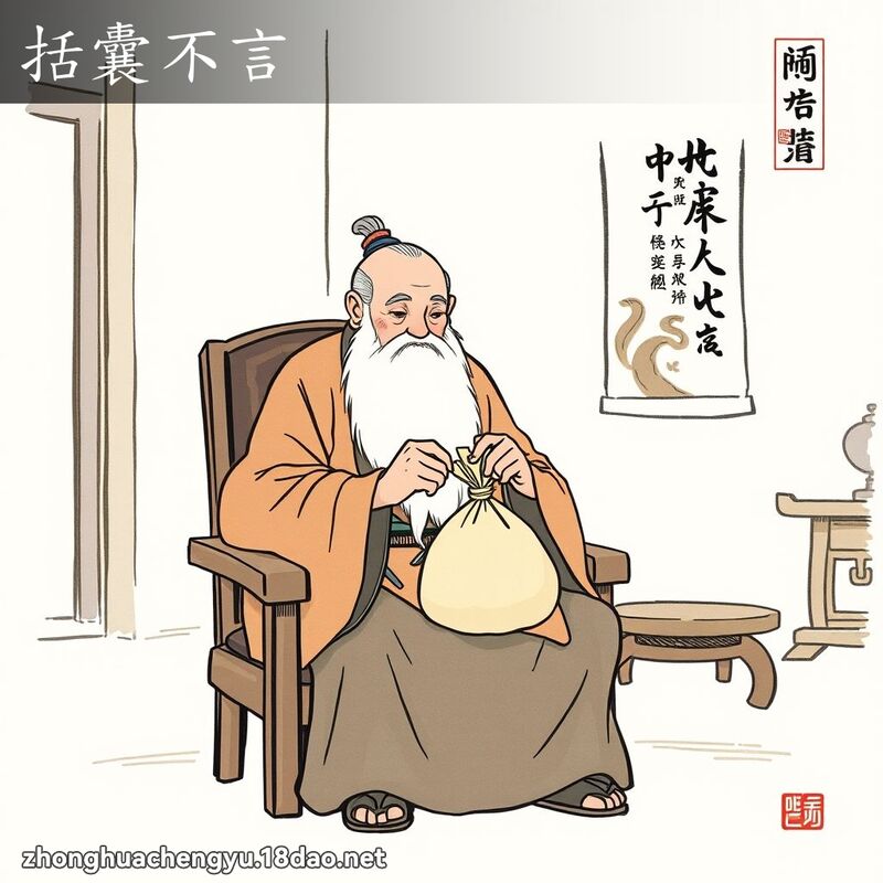 括囊不言 配图