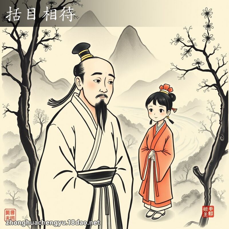 括目相待 配图