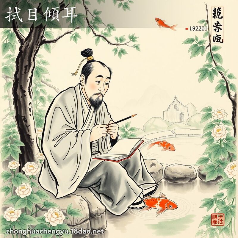 拭目傾耳 配图