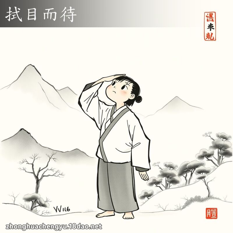 拭目而待 配图
