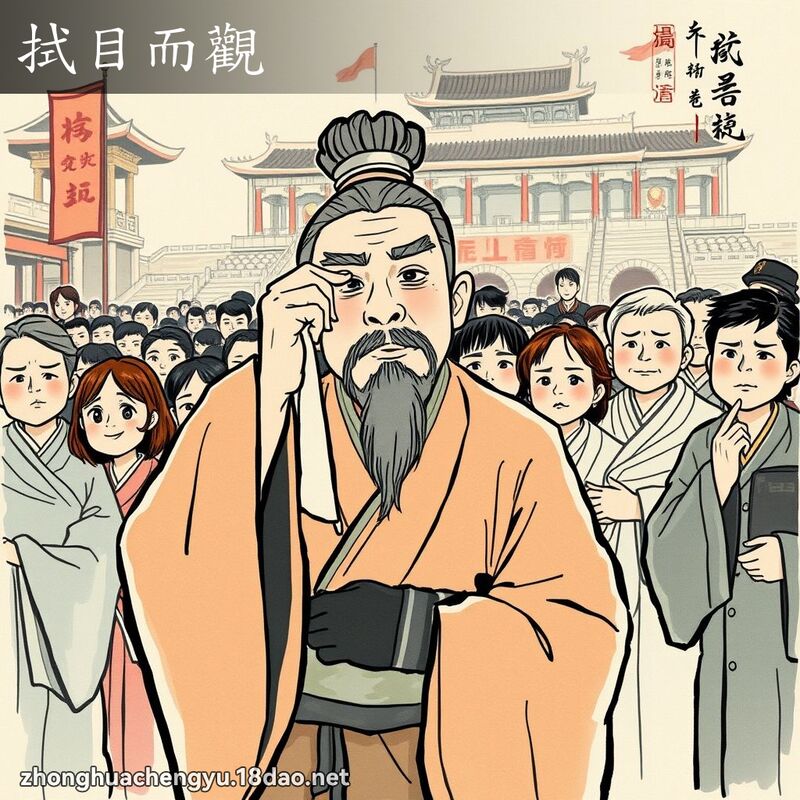 拭目而觀 配图