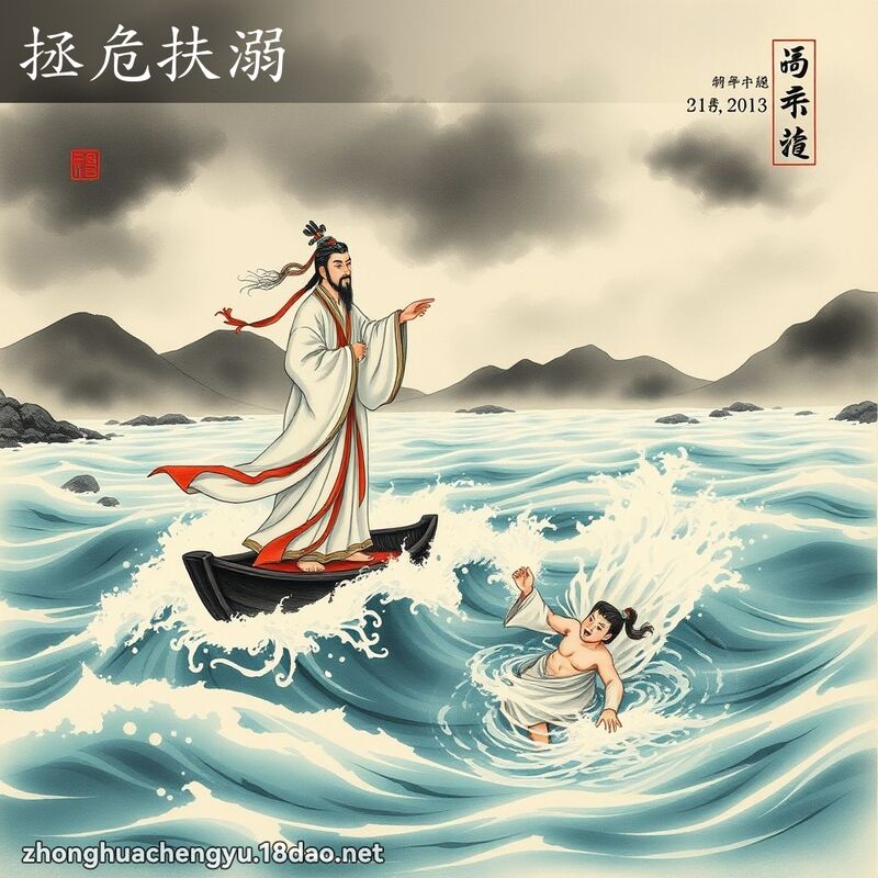 拯危扶溺 配图