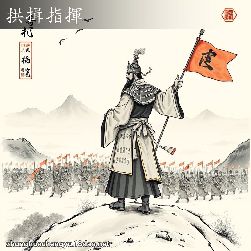 拱揖指揮 配图