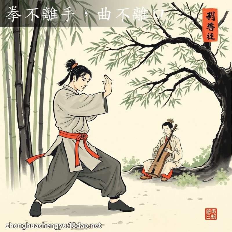 拳不離手,曲不離口 配图