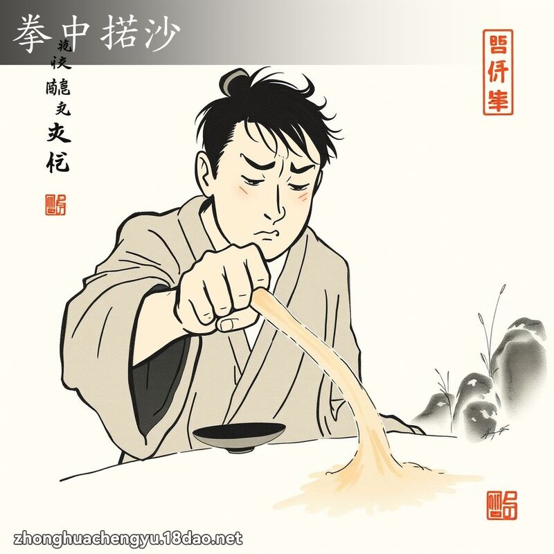 拳中掿沙 配图