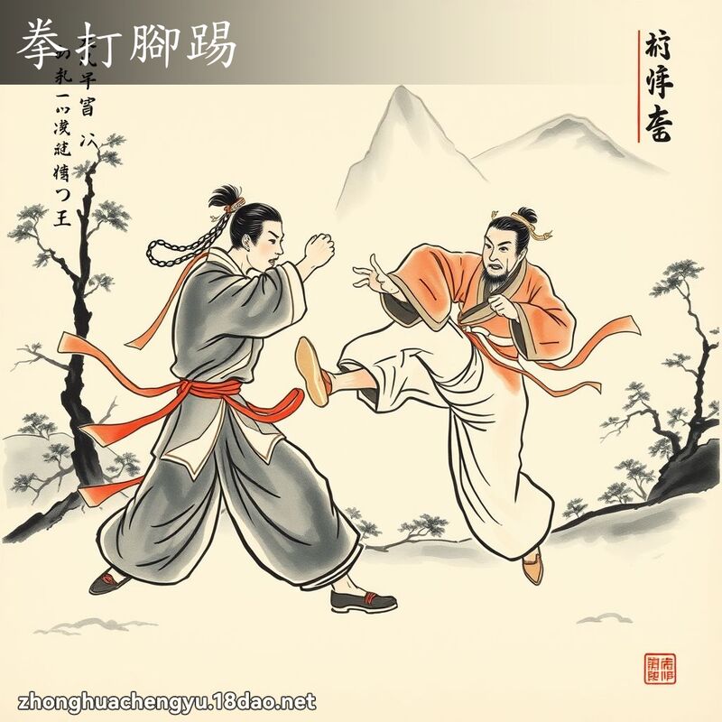 拳打腳踢 配图