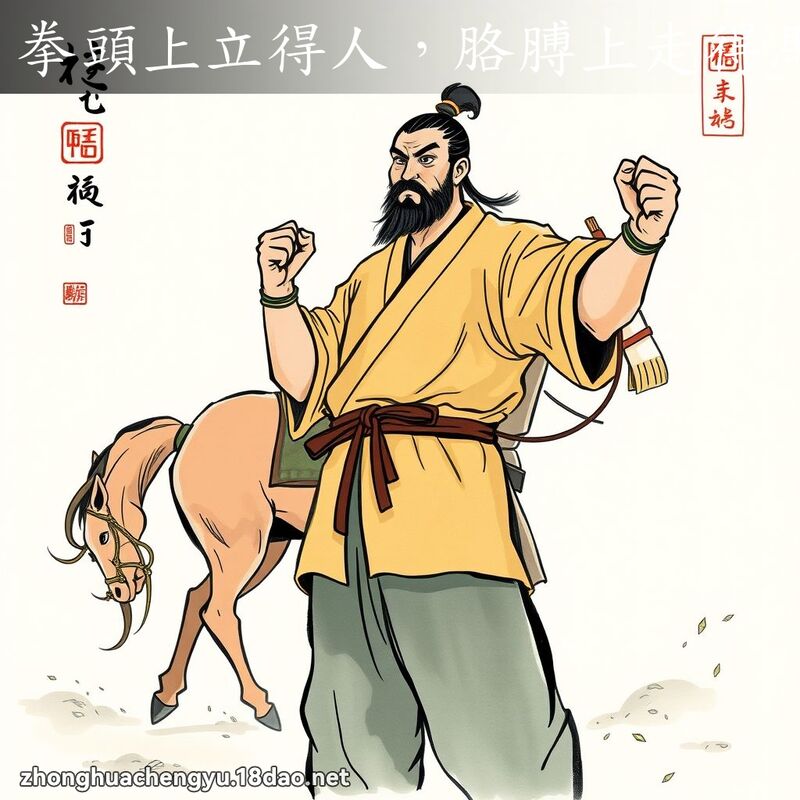 拳頭上立得人,胳膊上走得馬 配图