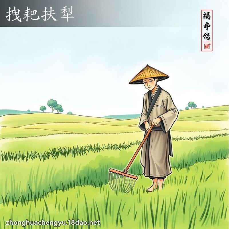 拽耙扶犁 配图
