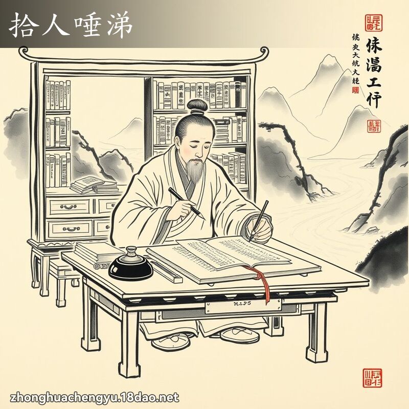 拾人唾涕 配图