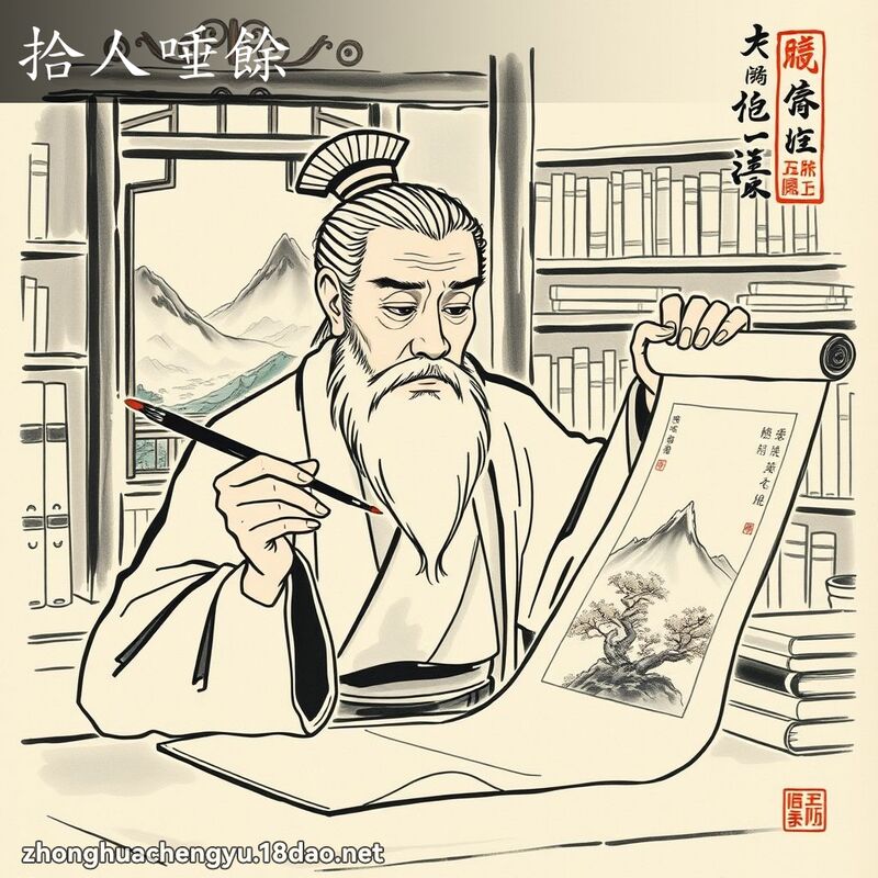 拾人唾餘 配图