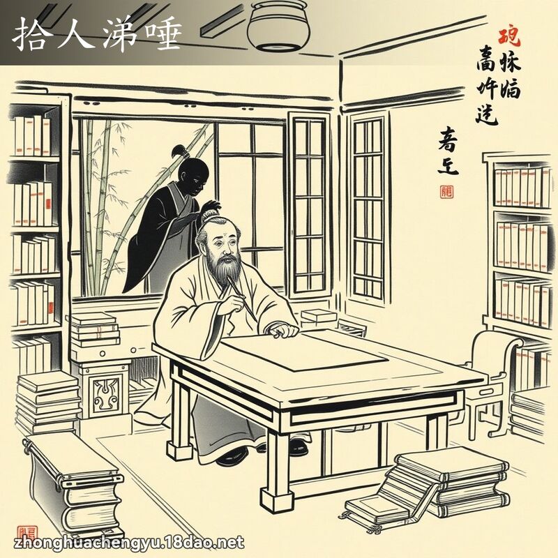 拾人涕唾 配图