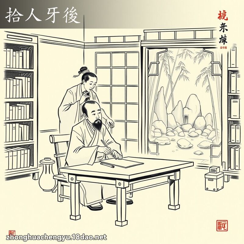 拾人牙後 配图