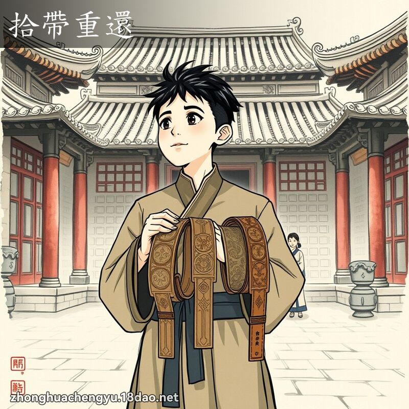 拾帶重還 配图