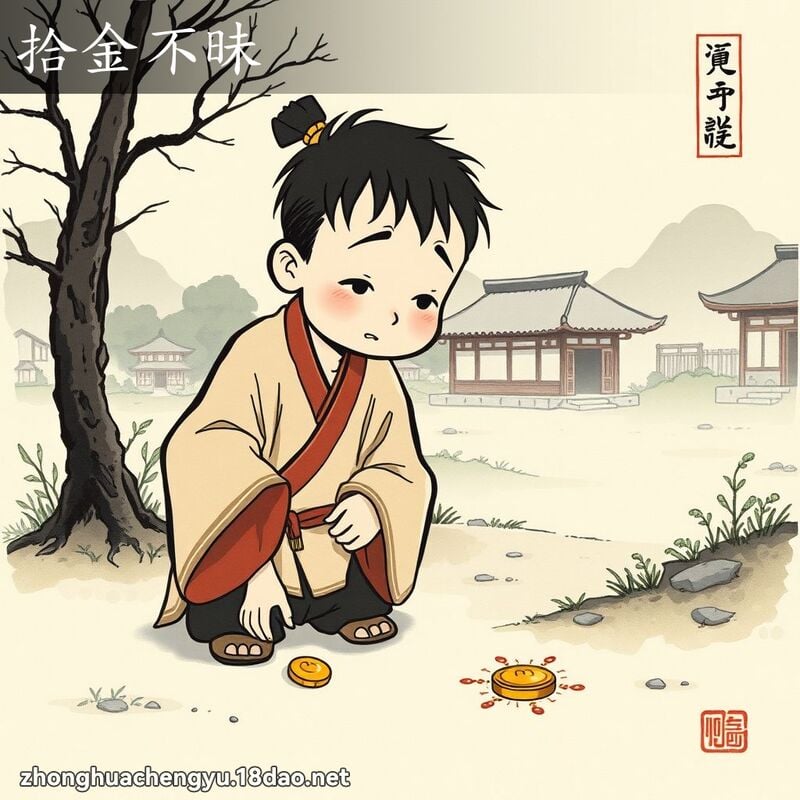 拾金不昧 配图
