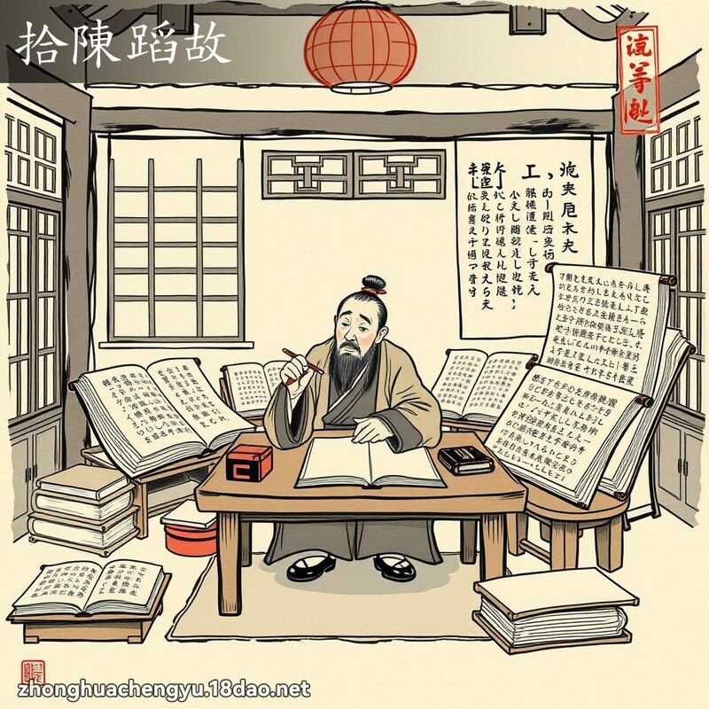 拾陳蹈故 配图