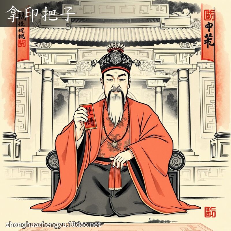 拿印把子 配图