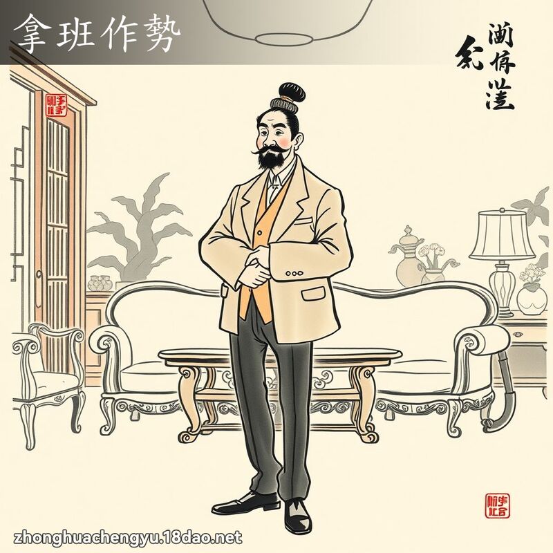 拿班作勢 配图