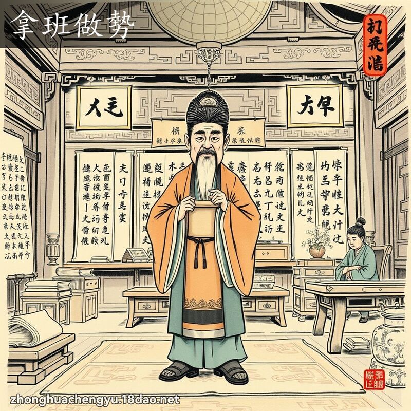 拿班做勢 配图