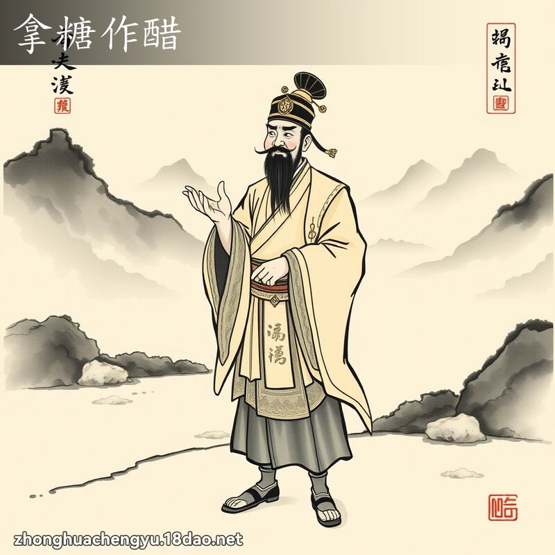 拿糖作醋 配图
