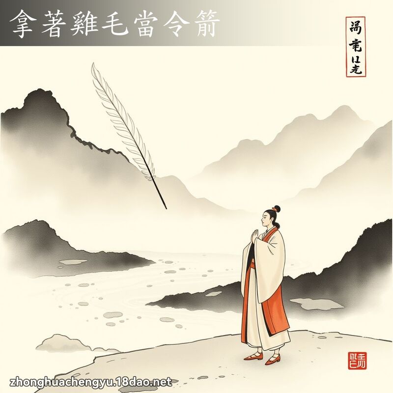 拿著雞毛當令箭 配图